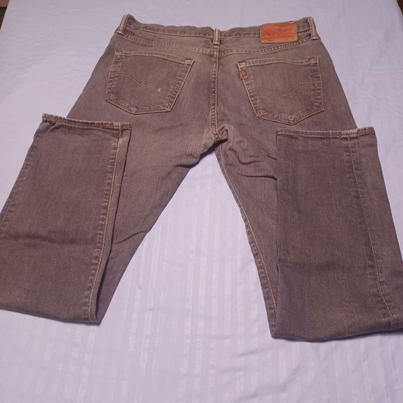 Men's Levis, 508, 34W x 32L, Regular Taper Fit, Gray - Picture 2 of 5